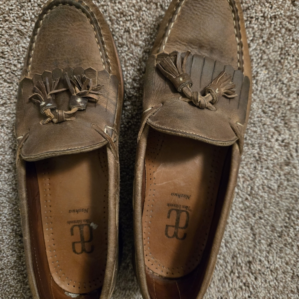 Allen Edmonds Brown Leather Tassel Slip-Ons